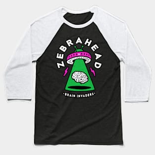 Brain Brain Invaders Baseball T-Shirt